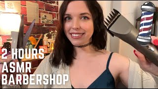 💈 Realistic Barbershop RP ASMR  Mens Haircut 2 HOUR Compilation [upl. by Naehs]