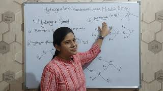 L1 Hydrogen bond  ChHydrogen bond Vanderwaal forces and Metallic bond  Bsc 1st year [upl. by Colyer896]