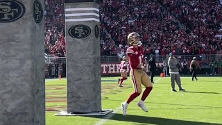 49ers offense intros before win over Buccaneers [upl. by Ayamahs]