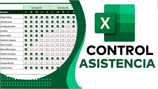 Cómo Crear un CONTROL de ASISTENCIA Profesional en Excel Plantilla Editable [upl. by Aitetel799]