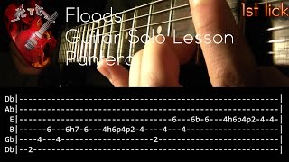 Floods Guitar Solo Lesson  Pantera with tabs [upl. by Anders]