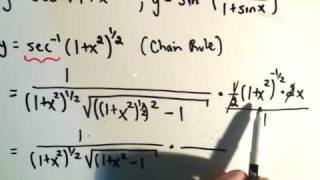 Inverse Trigonometric Functions  Derivatives  Example 2 [upl. by Namreh]