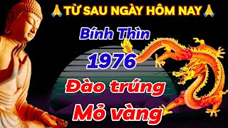 ĐÀO TRÚNG MỎ VÀNG BÍNH THÌN 1976 GẶP THỜI PHẤT MẠNH TỪ NAY ĐẾN HẾT THÁNG ĐỔI ĐỜI GIÀU HƠN TRÚNG SỐ [upl. by Yznil]