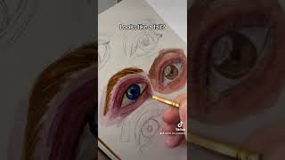 Jaki masz kolor oczu 👀 art painting watercolor artist akwarele draw aesthetic illustration [upl. by Tadeo211]