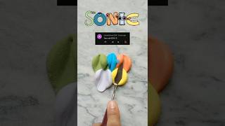 SONIC  COLOR MIXING colormixing alphabetlore shorts satisfying trending [upl. by Opaline337]