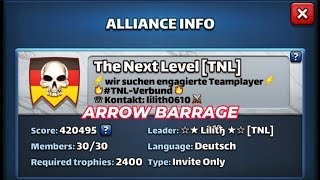 Empires and Puzzles  ARROW BARRAGE  War Hits vs The Next Level  Wojna z The Next Level [upl. by Raf]