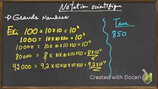 Notation scientifique [upl. by Aicirtam]