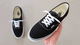 HOW TO LACE VANS AUTHENTIC BEST WAY [upl. by Aniroz]