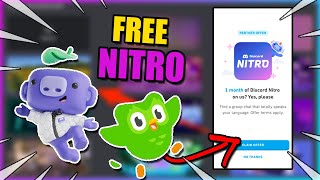 Duolingo X Discord Nitro 1 Month Free Nitro LIMITED TIME [upl. by Stafani]