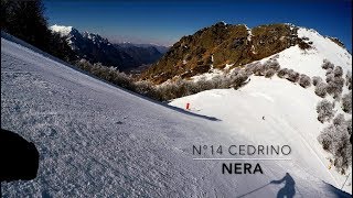 PIANI DI BOBBIO VALTORTA SKI 2018 7 pista n°14 Cedrino nera [upl. by Navanod747]