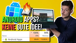 Anleitung Android Apps in Windows 11 installieren und weshalb es keine gute Idee ist [upl. by Ynaffet]