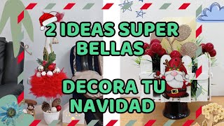 2 DIY DECORACIÓN NAVIDEÑA  NAVIDAD 2024✨🎄 [upl. by Anilet594]