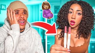 I’M PREGNANT PRANK ON BOYFRIEND MUST WATCH [upl. by Eerehc]