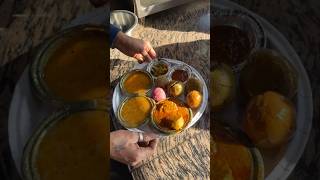 Sabse Mahangi Rajasthani Dal Bati Churma Thali ₹220 shorts trending food [upl. by Notsew]