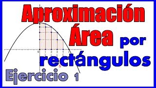 Área aproximada por rectángulos inscritos y circunscritos [upl. by Aremaj]