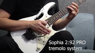 Ibanez JEM Jr Stock tremolo VS Sophia 292 Pro [upl. by Marylee]