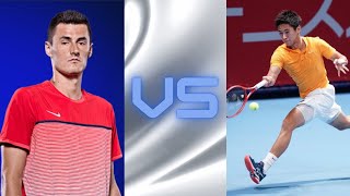 Bernard Tomic AUSVs Naoki Nakagawa 中川直樹2024 LTP Challenger [upl. by Thorbert]