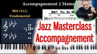 Masterclass Piano Jazz Comment accompagner un standard jazz au piano Tuto  Cours de piano ligne [upl. by Sinegra903]