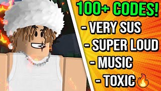 100 LOUD SUS AND TOXIC KILL SOUND IDS  Roblox Strongest Battlegrounds Custom Kill Code ids [upl. by Ambrosine]