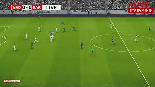 Real Madrid vs Barcelona  LaLiga 2024  eFOOTBALL PES21 Gameplay PLSL 767 [upl. by Baynebridge878]