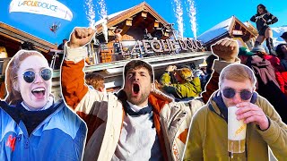 Crazy Apres Party At La Follie Douce Meribel  Alps Ski Vlog 2022 [upl. by Luhe]