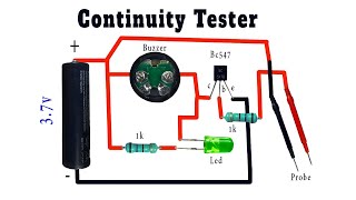 how to Make continuity Tester  Electro Experiment [upl. by Orazal]