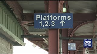 Buses will transport Hartford Line passengers from HartfordSpringfield this weekend [upl. by Nnod931]