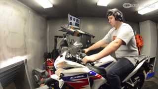 2013 Honda CBR250R on the Dyno  MotoUSA [upl. by Ellehcyar576]