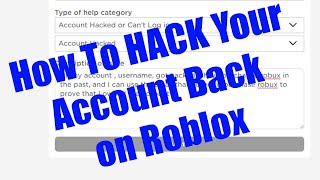 How To HACK Your Account Back on Roblox 2023 [upl. by Cameron]