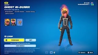 Fortnite September 18th Item Shop Ghost RiDurrr Skin [upl. by Roddie]