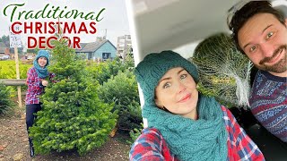 DECORATING OUR REAL CHRISTMAS TREE 2020  Christmas House Decor Traditional [upl. by Zechariah]