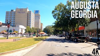 Augusta Georgia  Downtown Drive 4K [upl. by Yort]