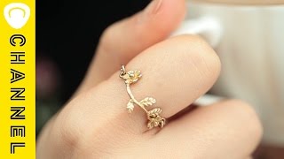 手作り「フラワーイヤリング＆リング」 │ Handmade Flower Earrings and Ring [upl. by Alex]