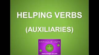 Helping auxiliary verbs expressing tense Grammar lesson 1 [upl. by Vinny]