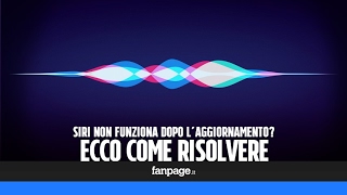 Siri non funziona o è scomparso dopo laggiornamento di iPhone e iPad Ecco come risolvere il proble [upl. by Tenenbaum]