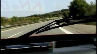 Ferrari Enzo running over 175 mph on German Autobahn [upl. by Kurzawa]