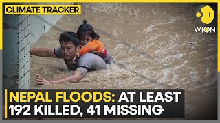 Nepal Floods Over 192 People Killed In RainTriggered Floods Landslides  WION Climate Tracker [upl. by Raskin]