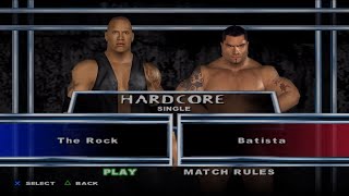 Rock meets Batista at backstage wwehctp zuragames ps5kasapna [upl. by Frederiksen]