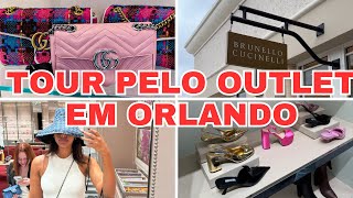 OUTLET DE LUXO EM ORLANDO  Tour pelo Vineland outlet com preços Gucci Prada Burberry e mais [upl. by Ahsetal]