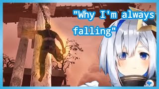 Kanata Falling down Compilation Hololive eng sub [upl. by Deyas]