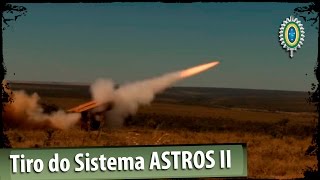 Tiro do Sistema ASTROS II  Lançador Múltiplo de Foguetes [upl. by Ibot]