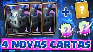 O CAVALEIRO MEGASSERVO 4 NOVAS CARTAS NA ATUALIZAÇÃO DO CLASH ROYALE [upl. by Aihgn]