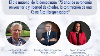 Día nacional de la democracia  75 años de autonomía universitaria y libertad de cátedra [upl. by Durrace]