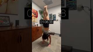 Handstand Hold  NEW PB handstandworkout personalbest pb calisthenics workout fitness spedup [upl. by Adams]