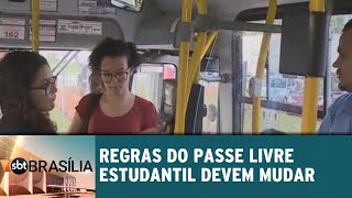 Regras do passe livre estudantil devem mudar  SBT Brasília 22012019 [upl. by Massingill474]