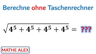 Berechne ohne Taschenrechner  Mathe Rätsel  Potenzen berechnen  Kopfrechnen  Mathe Alex [upl. by Anitahs313]