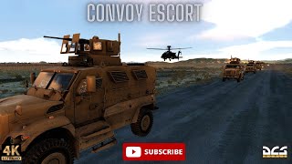 Intense Convoy Escort New Afghanistan Map DCS Apache Kiowa Warrior [upl. by Sirtaeb]