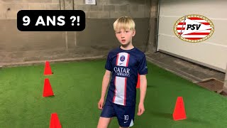 Ce JOUEUR de 9 ANS du PSV est une MACHINE [upl. by Natloz]