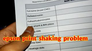 How to remove double print  print shaking problem  Blur print print  epson L805  L800  T60 [upl. by Znieh]