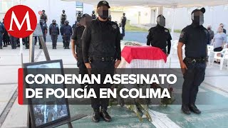 Rinden homenaje a policía asesinado en Colima [upl. by Novoj42]